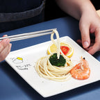 2 in 1 Simple Child Student Travel Portable 304 Stainless Steel Spoon Chopsticks Cutlery Set