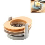3 in 1 Multifunctional Egg Cutter Half-cut Egg Tool, Orange, Colorful Orange Orange