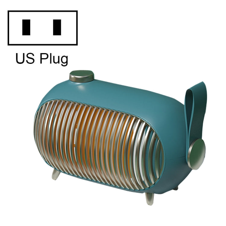 N301 Mini Heater Office Desk Silent Hot Air Heater Household Bedroom Heater, US Plug – Durable Build, Easy to Use US Plug Emerald