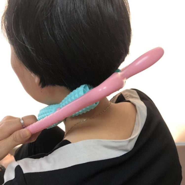 Manual Plastic Steering Wheel Type Leg Roller Massager Random Color Delivery, 4-wheel Ring – Durable Build, Easy to Use