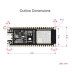Waveshare ESP32-S3 Microcontroller 2.4GHz Wi-Fi Development Board ESP32-S3-WROOM-1-N8R8 Module, 24263, 24363