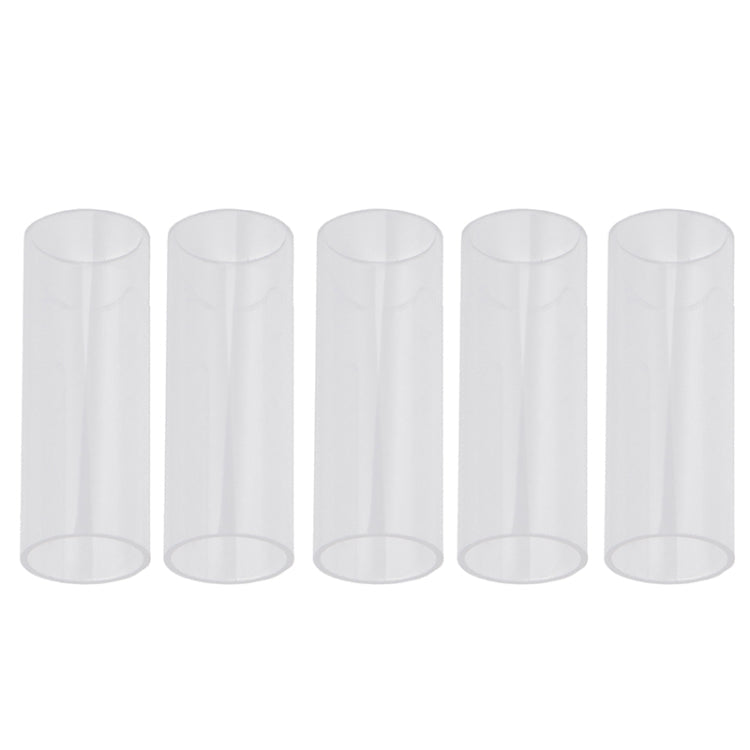 5PCS Acrylic Guitar Slide Tube Folk Slide Block, 28mm(Transparent), 51mm(Transparent), 60mm(Transparent), 70mm(Transparent) 28mm(Transparent)