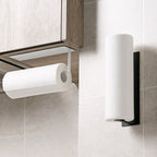 Punch-free Wall-mounted Bathroom Kitchen Roll Holder Towel Rack