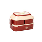 Cute Rabbit Double Layer Plastic Lunch Box Large Capacity Portable Lunch Box, Style:, Small Red, Small Yellow, Large Red, Large Green, Large Yellow Small Red