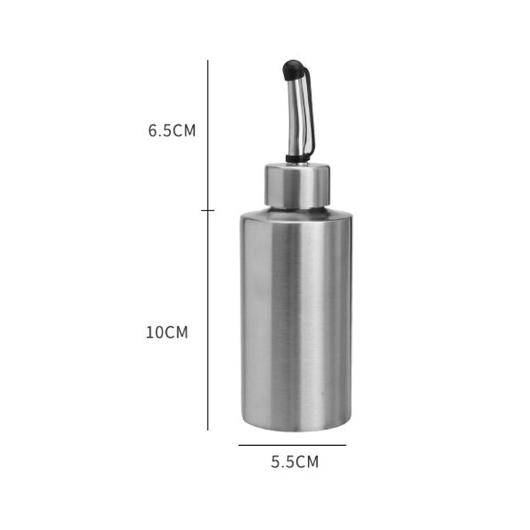 Cylindrical Seasoning Bottle Stainless Steel Oil Pot, 250 ml, 350 ml, 550 ml – Durable Build, Easy to Use