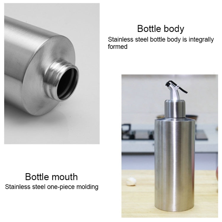Cylindrical Seasoning Bottle Stainless Steel Oil Pot, 250 ml, 350 ml, 550 ml – Durable Build, Easy to Use