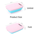 9 in 1 Folding Cutting Board Plastic Multi Function Household Cutting Board Kitchen Antibacterial Mildew Cutting Board Cutting Knife Set