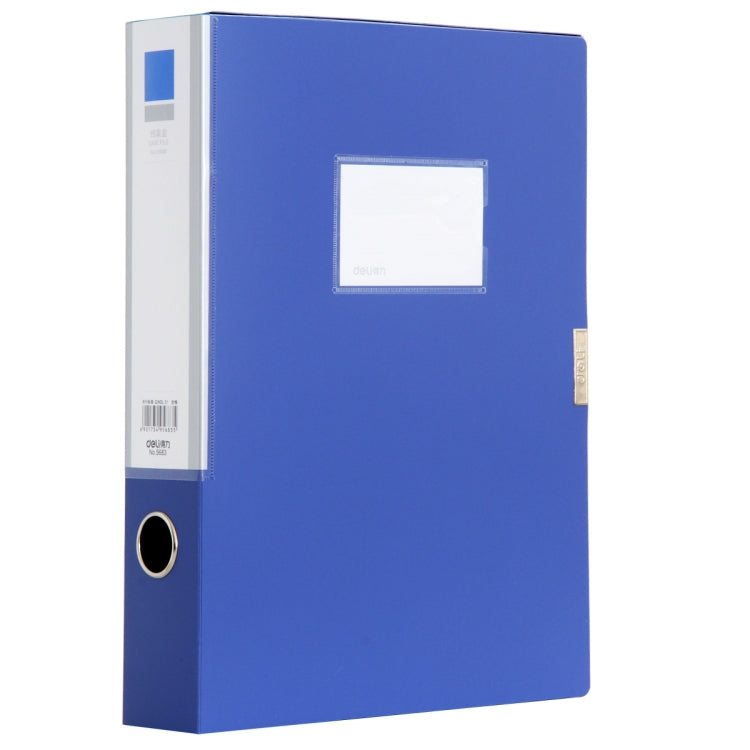 Deli 5683 File Box A4 Plastic File Box 55mm Office Storage Box Information Box Default Title