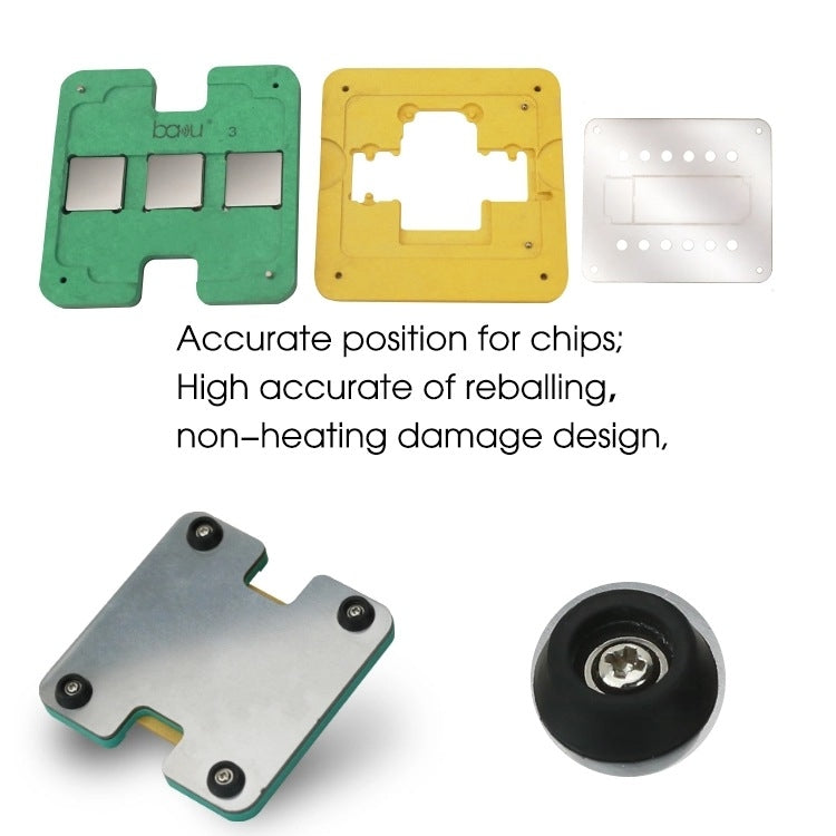BaKu 3D BGA CPU Tin Planting Mesh Motherboard Repair Tin Planting Table For IPhone A11, BaKu For IPhone A11 – Durable Build, Easy to Use