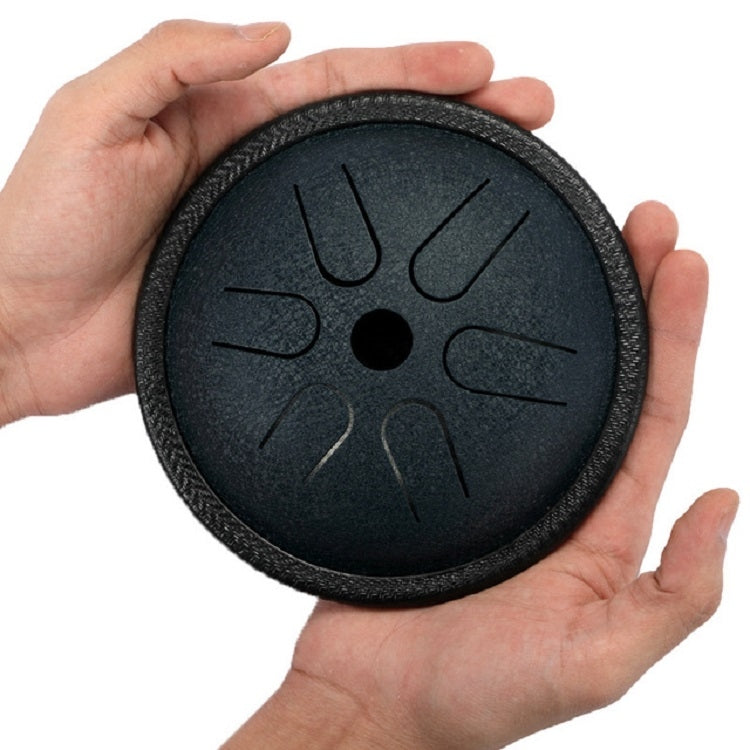 5.5 Inch Pocket Drum Ethereal Hand Drumming Leisure Travel Percussion Instrument Navy Blue