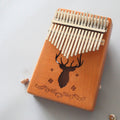 17-tone Kalimba Portable Thumb Piano, Mahogany-Classic Deer, Bamboo-Classic Deer, Mahogany-Sun God, Mahogany-Six-Pointed Star, Mahogany-Blue (Classic Deer), Spruce-Classic Deer, White-Classic Deer, Acacia-Classic Deer, Nan Bamboo-Sun God Mahogany-Classic Deer