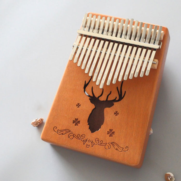17-tone Kalimba Portable Thumb Piano, Mahogany-Classic Deer, Bamboo-Classic Deer, Mahogany-Sun God, Mahogany-Six-Pointed Star, Mahogany-Blue (Classic Deer), Spruce-Classic Deer, White-Classic Deer, Acacia-Classic Deer, Nan Bamboo-Sun God Mahogany-Classic Deer