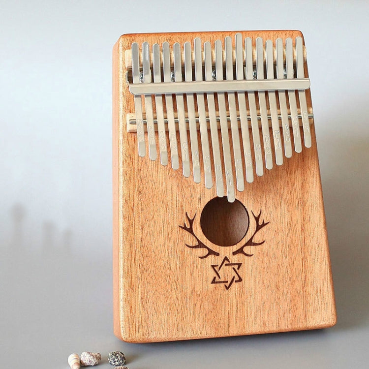 17-tone Kalimba Portable Thumb Piano, Mahogany-Classic Deer, Bamboo-Classic Deer, Mahogany-Sun God, Mahogany-Six-Pointed Star, Mahogany-Blue (Classic Deer), Spruce-Classic Deer, White-Classic Deer, Acacia-Classic Deer, Nan Bamboo-Sun God – Durable... Mahogany-Six-Pointed Star