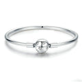 S925 Sterling Silver Star Bracelet DIY Beaded Bracelet, 17cm, 19cm 17cm