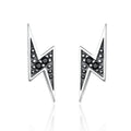 S925 Sterling Silver Stud Earrings Lightning Lady Diamond Earring, SCE156 SCE156