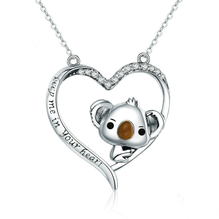 Cute Koala S925 Sterling Silver Lady Necklace, SCN256 SCN256