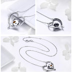 Cute Koala S925 Sterling Silver Lady Necklace, SCN256