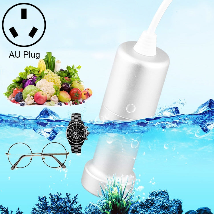 JeKen CE-9600 Household Ultrasonic Cleaner Vegetable Washing Glasses Watch Jewelry Cleaner, US Plug, EU Plug, AU Plug, UK Plug – Durable Build, Easy to Use AU Plug