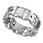 Multifunctional Stainless Steel Outdoor Survive Tool Bracelet for Men