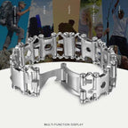 Multifunctional Stainless Steel Outdoor Survive Tool Bracelet for Men