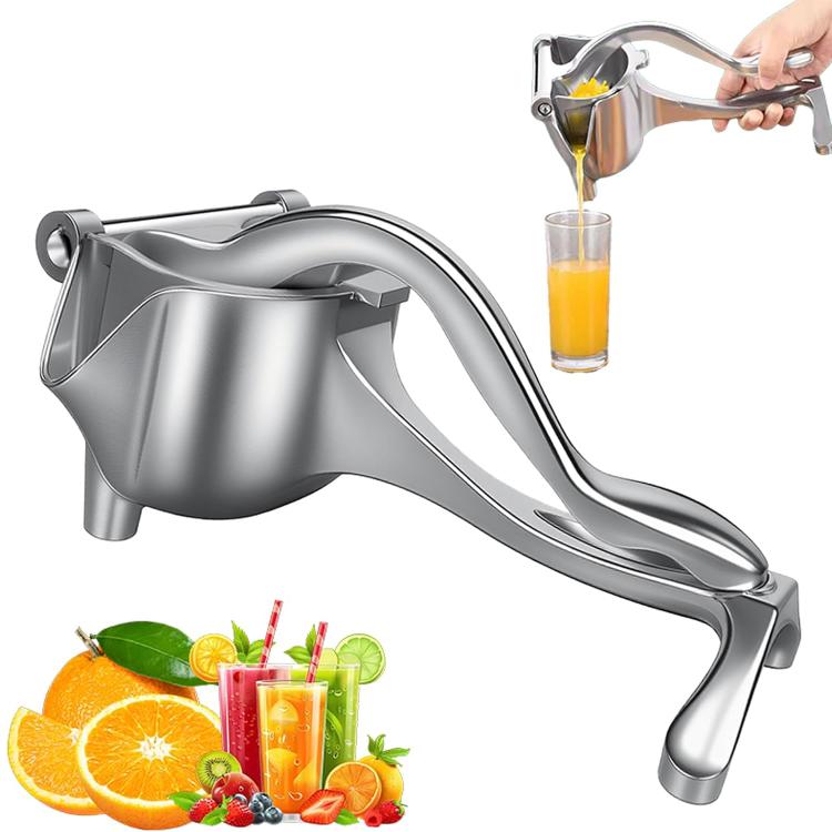 LsCook Aluminum Detachable Manual Juicer Lemon Watermelon Orange Fruit Juicer, Silver
