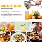 LsCook Aluminum Detachable Manual Juicer Lemon Watermelon Orange Fruit Juicer, Silver