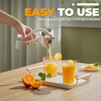 LsCook Aluminum Detachable Manual Juicer Lemon Watermelon Orange Fruit Juicer, Silver
