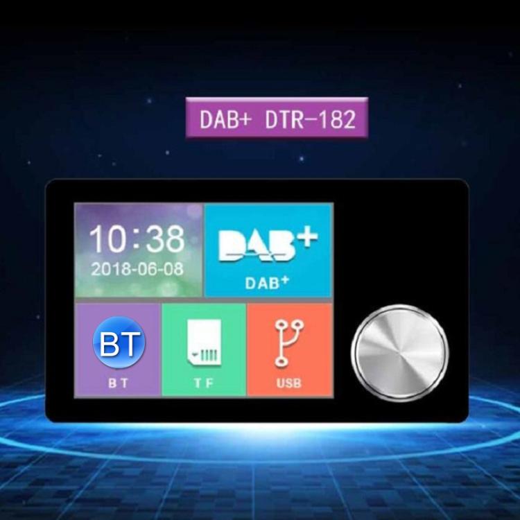 2.8 inch Car DAB+Digital Broadcasting Colorful Screen Receiver FM Forwarding AUX Output, 2.8 inch – Bluetooth, TPU