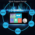 2.8 inch Car DAB+Digital Broadcasting Colorful Screen Receiver FM Forwarding AUX Output, 2.8 inch – Bluetooth, TPU
