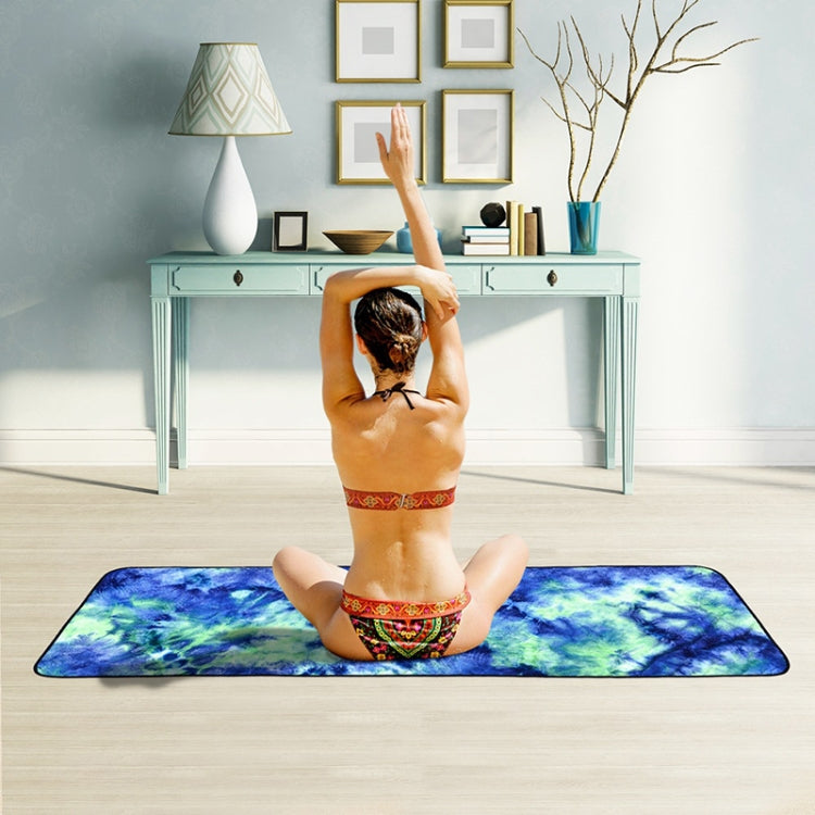 Microfiber Eco-friendly Non-slip Towel Foldable Yoga Mat Sports Drape, Size: 183 x 63cm, 183 x 63cm Green, 183 x 63cm Dark Blue), 183 x 63cm Purple, 183 x 63cm Yellow 183 x 63cm Green Green