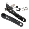 JIANKUN IXF Mountain Bike Hollow Crank Modified Single-plate Left and Right Cranks Crankshaft Bottom Axle, Left and Right Crank, Left and Right Crank+Bottom Bracket Left and Right Crank Black
