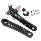 JIANKUN IXF Mountain Bike Hollow Crank Modified Single-plate Left and Right Cranks Crankshaft Bottom Axle, Left and Right Crank, Left and Right Crank+Bottom Bracket Left and Right Crank Black