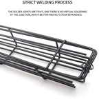 2 PCS Hot Dog Barbecue Cage Sausage Barbecue Clip Barbecue Clip Mesh Wooden Handle Barbecue Mesh Rack, Wood color, Red
