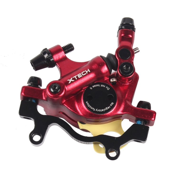 ZOOM HB100 Mountain Bike Hydraulic Brake Caliper Folding Bike Cable Pull Hydraulic Disc Brake Caliper, Front, Rear, Front and Rear – Aluminum Alloy Rear Red