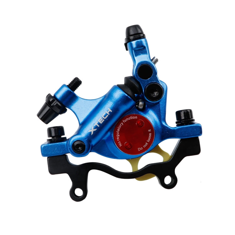 ZOOM HB100 Mountain Bike Hydraulic Brake Caliper Folding Bike Cable Pull Hydraulic Disc Brake Caliper, Front, Rear, Front and Rear – Aluminum Alloy Rear Blue