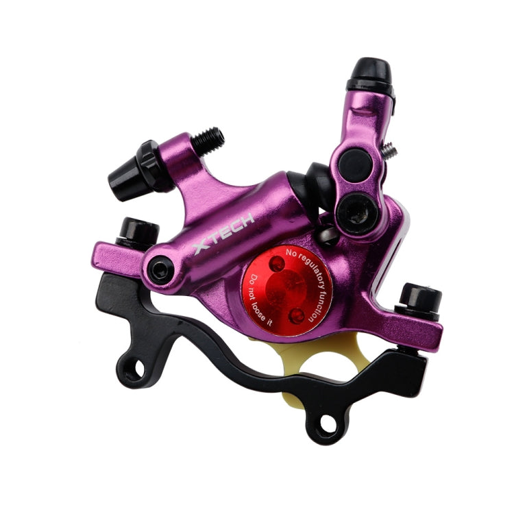 ZOOM HB100 Mountain Bike Hydraulic Brake Caliper Folding Bike Cable Pull Hydraulic Disc Brake Caliper, Front, Rear, Front and Rear – Aluminum Alloy Rear Purple
