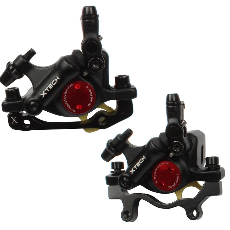ZOOM HB100 Mountain Bike Hydraulic Brake Caliper Folding Bike Cable Pull Hydraulic Disc Brake Caliper, Front, Rear, Front and Rear – Aluminum Alloy Front and Rear Black