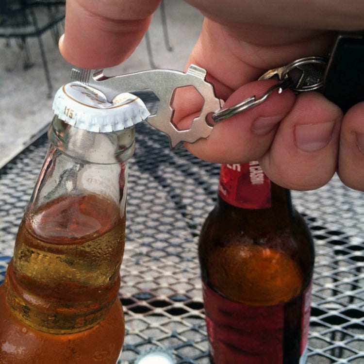 20 in 1 Multi-function EDC Tool Key Ring Bottle Opener Screwdriver Multi-purpose Outdoor Mini Tool, Key Ring Bottle Opener Key Ring Bottle Opener