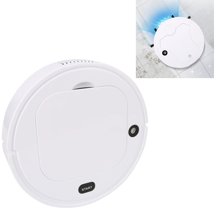 Household Intelligent Humidifying Sweeping Robot Spray Lazy Sweeping Dust Collector Mopping Vacuum Cleaner, White – Durable Build, Easy to Use White