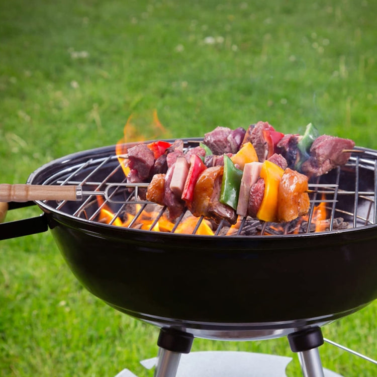 Stainless Steel Barbecue Skewers Barbecue Fork U-shaped Barbecue Fork, Spec: 6pcs + 2 Sweeps, 6 PCS, 4 PCS – Durable Build, Easy to Use