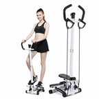 Household Mute Armrest Fitness Equipment Multifunctional Hydraulic Stepper, with Drawstring and Carpet, with Drawstring, Basic with Drawstring and Carpet