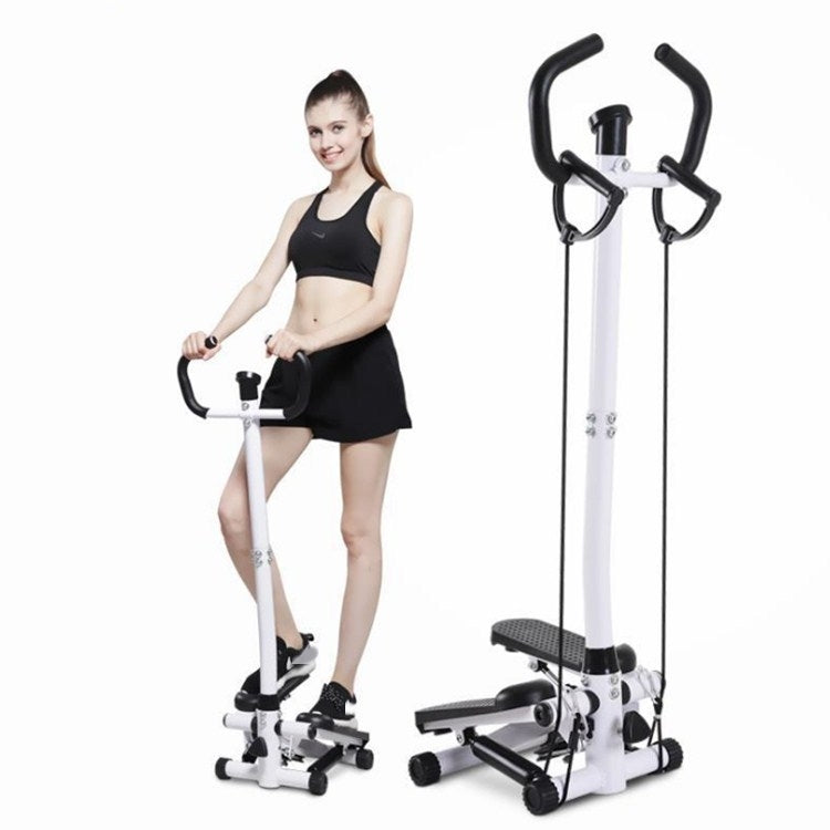 Household Mute Armrest Fitness Equipment Multifunctional Hydraulic Stepper, with Drawstring and Carpet, with Drawstring, Basic with Drawstring and Carpet
