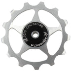 MEROCA Metal Bearings Mountain Bike Road Bike Rear Derailleur Guide Wheel 11T/13T Guide Wheel, 13T Silver, 11T Electroplating Colorful, 13T Electroplating Colorful