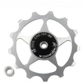 MEROCA Metal Bearings Mountain Bike Road Bike Rear Derailleur Guide Wheel 11T/13T Guide Wheel, 13T Silver, 11T Electroplating Colorful, 13T Electroplating Colorful