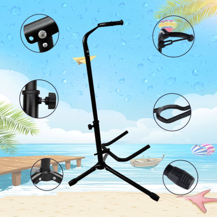 Folding Single Vertical Guitar Stand, Single Vertical Guitar Stand