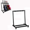 Foldable Long Metal Guitar Display Stand Shelf, Three Racks, Five Racks, Seven Racks, Nine Racks Three Racks