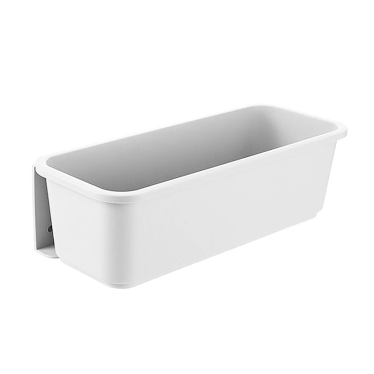 Wall-mounted Drawer Type Kitchen Spice Rack Perforation-free Household Cabinets & Kitchenware Storage Rack, White, Gray White