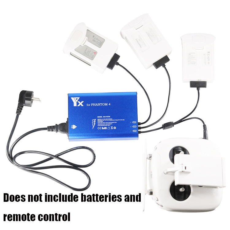 For DJI Phantom 4 Pro Advanced+ Charger 4 in 1 Hub Intelligent Battery Controller Charger, UK Plug, AU Plug