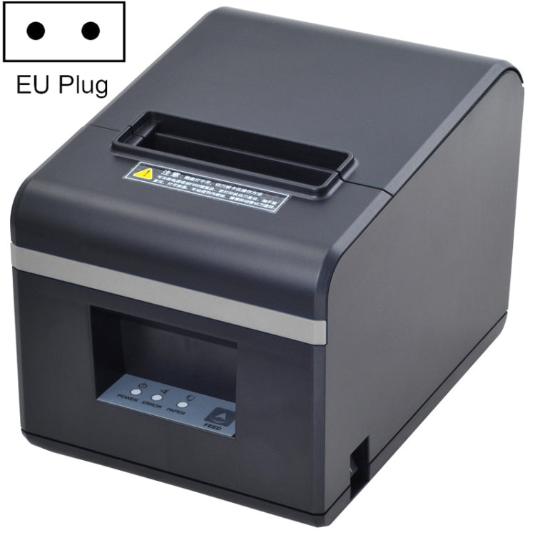 Xprinter XP-N160II Thermal Ticket Printing Machine Bluetooth Receipt Printer, EU Plug EU Plug Gray