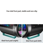 GAMEKM Genki Bomb Personality Gaming Internet Cafe Side Through Gaming Case USB 3.0 Water-cooled Desktop Computer Case, White, Pink, Black – Tempered Glass